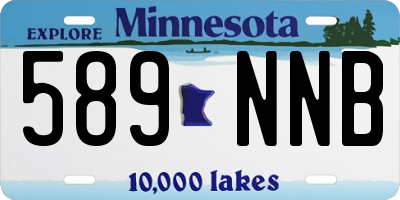 MN license plate 589NNB