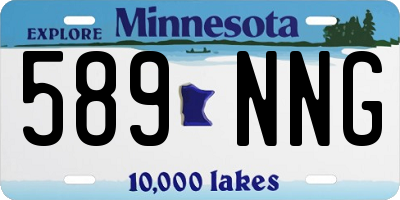 MN license plate 589NNG