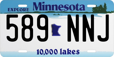 MN license plate 589NNJ