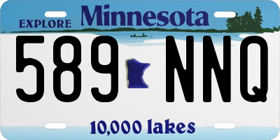 MN license plate 589NNQ