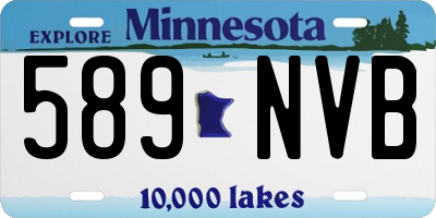 MN license plate 589NVB