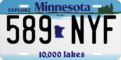 MN license plate 589NYF