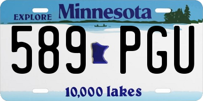 MN license plate 589PGU