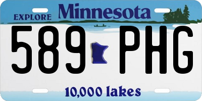 MN license plate 589PHG