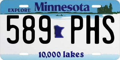 MN license plate 589PHS