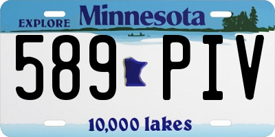 MN license plate 589PIV