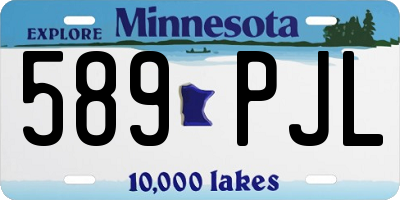 MN license plate 589PJL