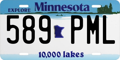 MN license plate 589PML