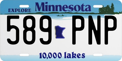 MN license plate 589PNP