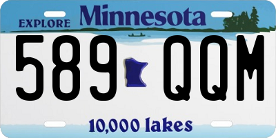 MN license plate 589QQM