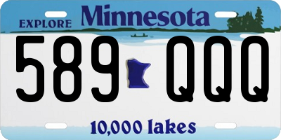 MN license plate 589QQQ