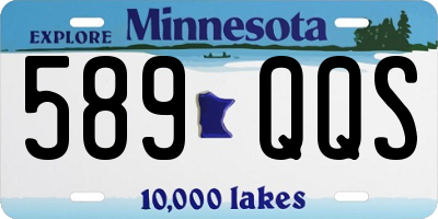 MN license plate 589QQS