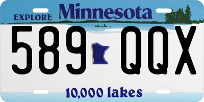 MN license plate 589QQX