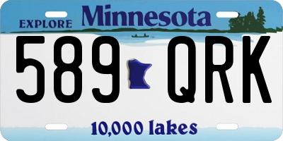 MN license plate 589QRK