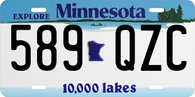 MN license plate 589QZC