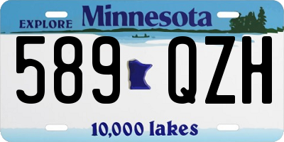 MN license plate 589QZH