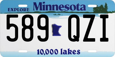 MN license plate 589QZI