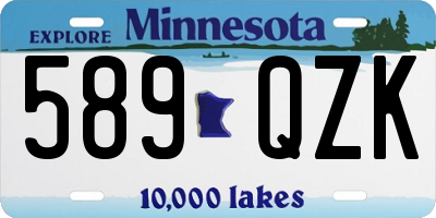 MN license plate 589QZK