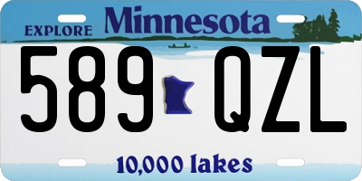 MN license plate 589QZL