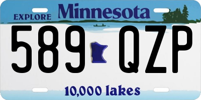 MN license plate 589QZP