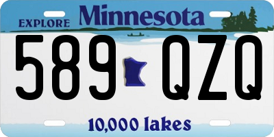 MN license plate 589QZQ