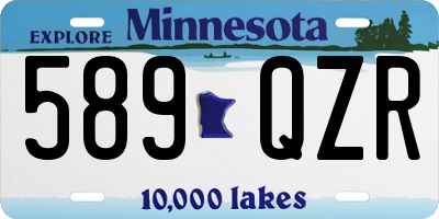 MN license plate 589QZR