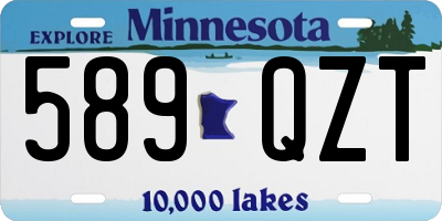 MN license plate 589QZT