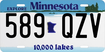 MN license plate 589QZV