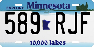 MN license plate 589RJF