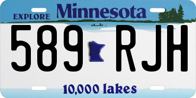 MN license plate 589RJH