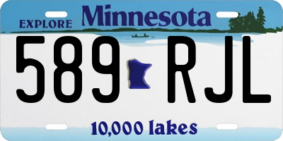 MN license plate 589RJL