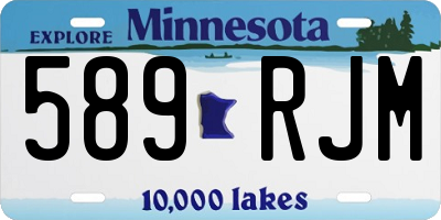 MN license plate 589RJM