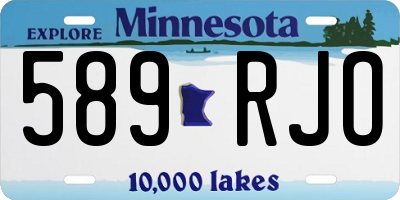 MN license plate 589RJO