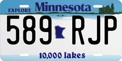MN license plate 589RJP