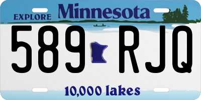 MN license plate 589RJQ