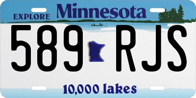 MN license plate 589RJS