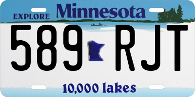 MN license plate 589RJT