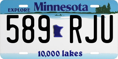 MN license plate 589RJU