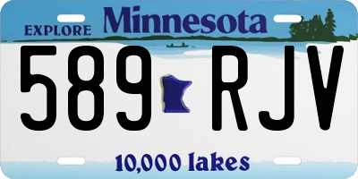 MN license plate 589RJV