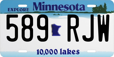 MN license plate 589RJW