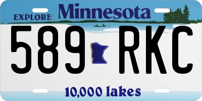MN license plate 589RKC