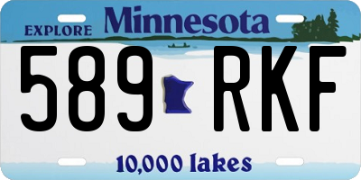 MN license plate 589RKF