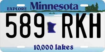 MN license plate 589RKH