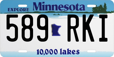 MN license plate 589RKI