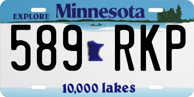 MN license plate 589RKP