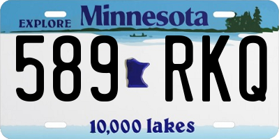 MN license plate 589RKQ