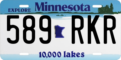 MN license plate 589RKR