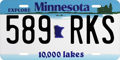 MN license plate 589RKS