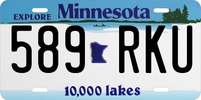 MN license plate 589RKU