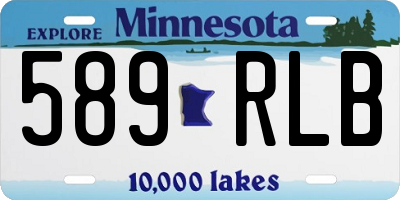 MN license plate 589RLB